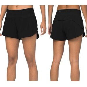 Lululemon Speed Up Mid-Rise Short 4" Black 4